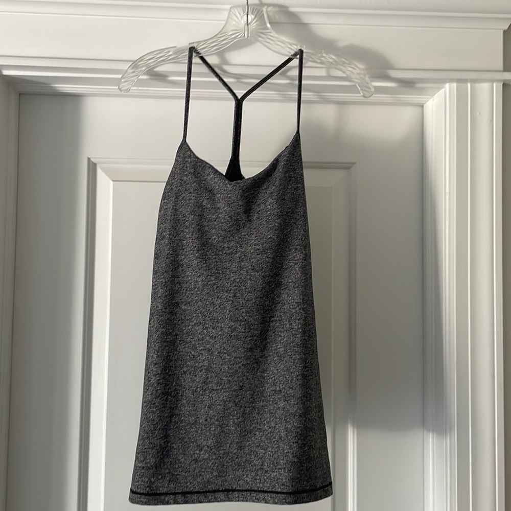 Gray/charcoal Power Y lululemon tank top